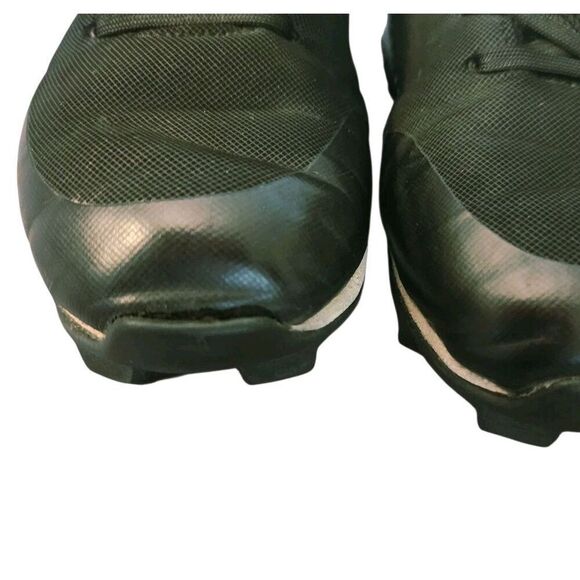 Riddell Heater Mid Strap Football Cleat Black White Kids Youth Size 2 - Picture 10 of 14